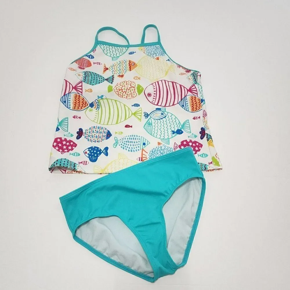 3 GIRLS Swimsuits - Size‎ 14/14+/14+ Op, Lands' end - Turquoise